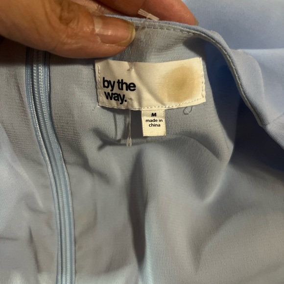 By the way powder blue plunge romper M - Picture 2 of 4